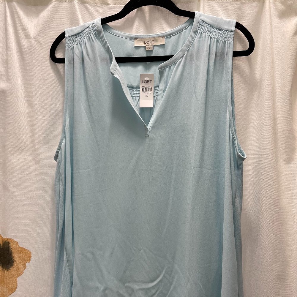 Loft Mixed Media Shell Tank